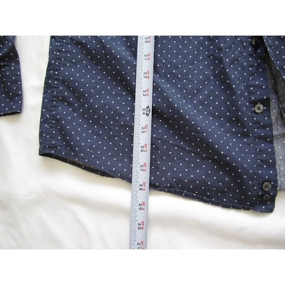 Men's Claiborne Polka Dot Button Up Cotton Long Sleeve Shirt Sz L (MT166) - Picture 4 of 7